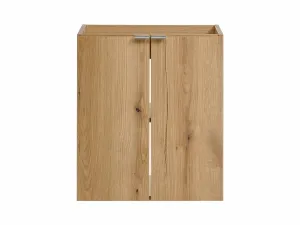 Comad Závesná skrinka pod umývadlo Nova Oak s doskou 50 cm dub evoke/čierna