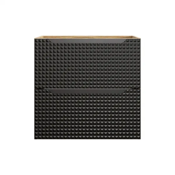 Comad Kúpeľňová zostava Luxor Black Cloud so skrinkami a umývadlom 120 cm čierna/dub olejovaný