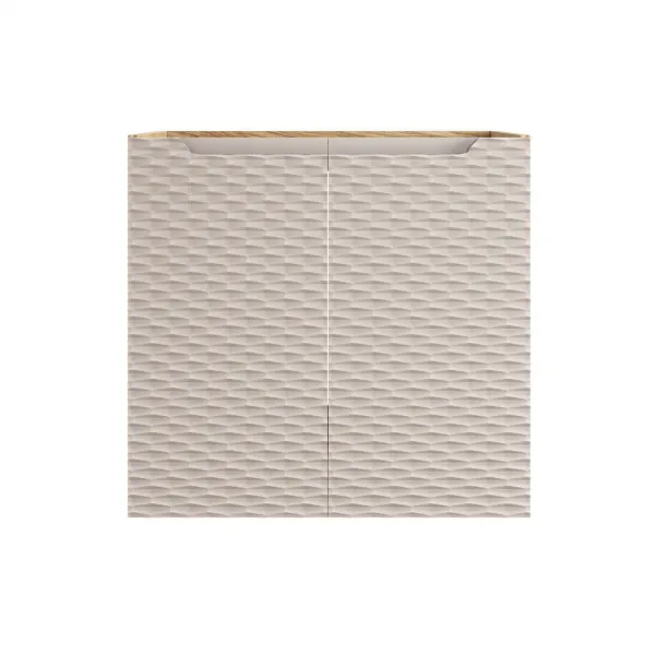 Comad Závesná skrinka pod umývadlo Ocean II s doskou 60 cm béžová/dub olejovaný