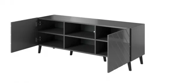 TV stolík ABETO Halmar Grafit