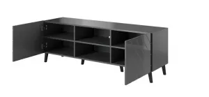 TV stolík ABETO Halmar Grafit