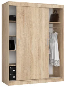 Ak furniture Šatní skříň CLP Mono 150 cm dub sonoma