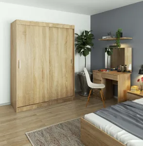 Ak furniture Šatní skříň CLP Mono 150 cm dub sonoma