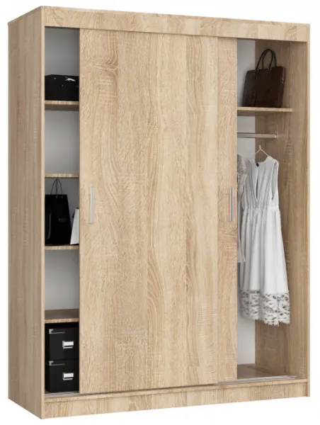 Ak furniture Šatní skříň CLP Mono 150 cm dub sonoma