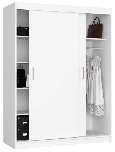 Ak furniture Šatní skříň CLP Mono 150 cm bílá