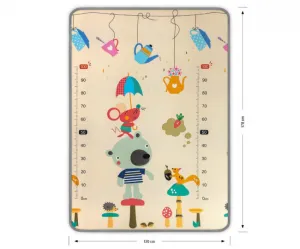Rolovacia podložka pre deti Kinder 120x178 cm - medvedík a veľryby