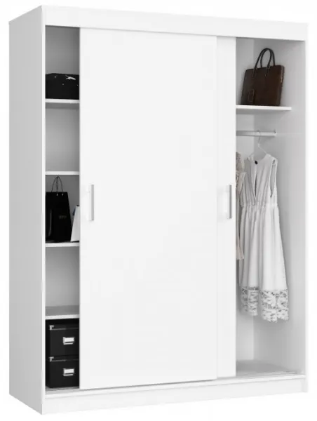 Ak furniture Šatní skříň CLP Mono 150 cm bílá