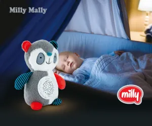 Plyšový zaspávačik panda s projektorom Milly Mally