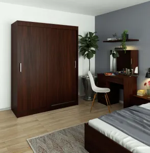 Ak furniture Šatní skříň CLP Mono 150 cm wenge
