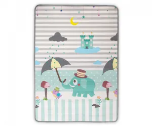 Rolovacia podložka pre deti Kinder 120x178 cm - čísla a sloník