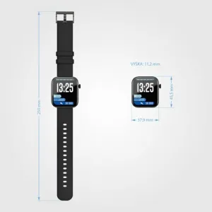 Lamax BCool 2 Plus čierne smart hodinky pre deti