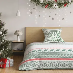 ArtFlhf Vianočné obliečky na jednolôžko HOLLIE