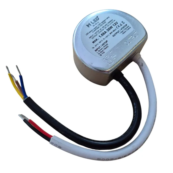 LEDprodukt Zdroj 20W, 12V, IP67 Vodeodolný (do krabice)