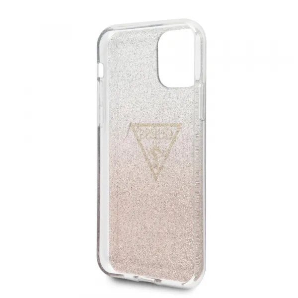 Guess Solid Glitter Case iPhone 11 Pro Max - Rose Gold
