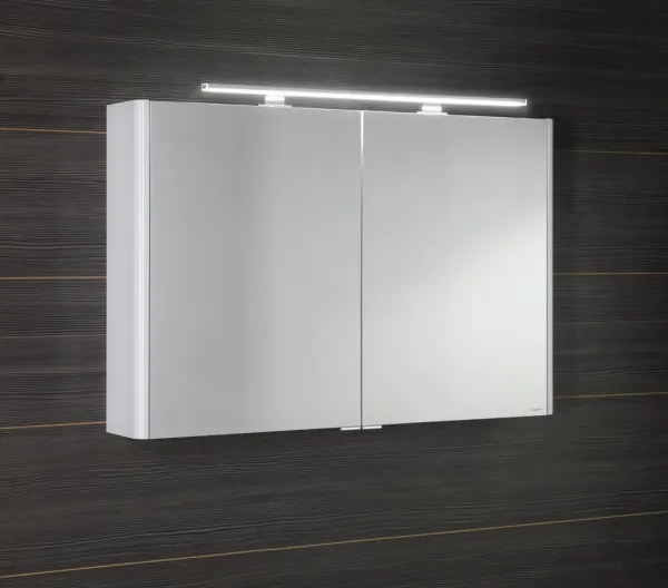 SAPHO - LUCIE galérka s LED osvetlením, 106x70x17cm, biela LU105-0030