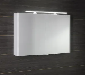 SAPHO - LUCIE galérka s LED osvetlením, 106x70x17cm, biela LU105-0030