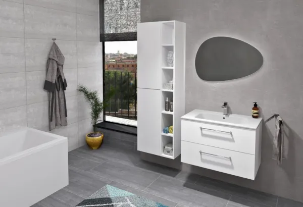 SAPHO - CIRASA umývadlová skrinka 79,8x52x46cm, biela lesk CR801-3030