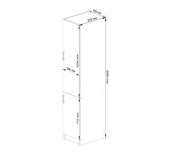 Ak furniture Kuchynská skrinka S 40cm Artus biela/sonoma