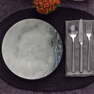 Hermia Porcelánová sada 24 ks tanierov Pearl biela/sivá