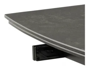 Actona Jedálenský keramický rozkladací stôl Blackburn 160/240 cm čierny