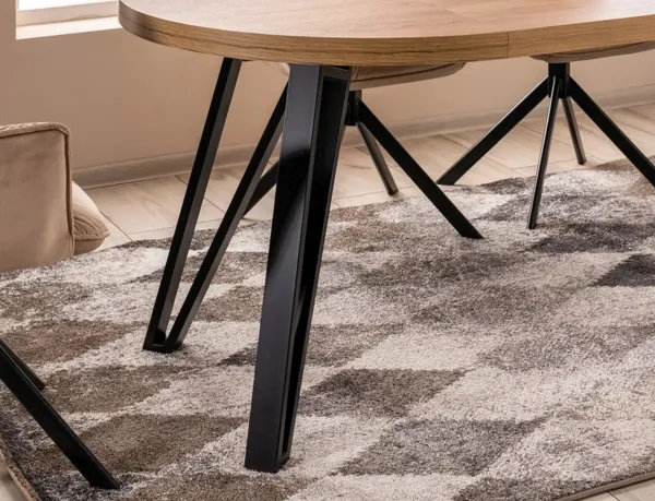 Signal Rozkládací jídelní stůl Galaxy 100/168 cm dub artisan/černý
