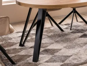 Signal Rozkládací jídelní stůl Galaxy 100/168 cm dub artisan/černý