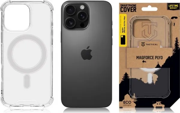 Tactical MagForce Plyo Kryt pro Apple iPhone 16 Pro Max Transparent