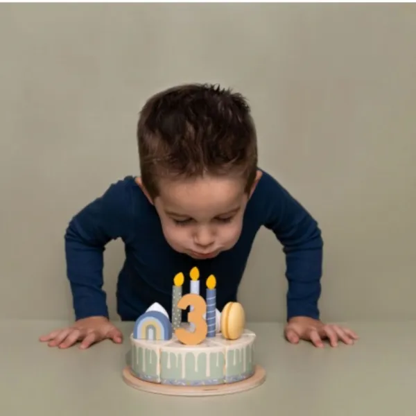 LITTLE DUTCH - Narodeninová torta Blue