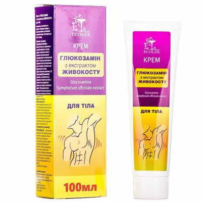 Telový krém s glukozamínom a s extraktom z kostihoja - 100 ml - Ecolek
