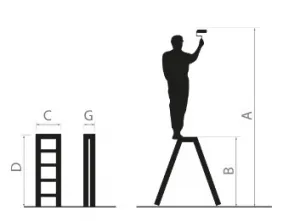 Obojstrannýschodíkovýrebríkzhliníka,s2schodíkmianosnosťou150kg