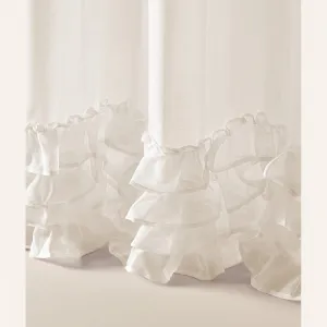 KvalitnákrémovázáclonaFlaviasvolánminakruhy350x250cm