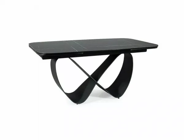 Signal Rozkládací jídelní stůl Infinity 160/240 cm černý mat