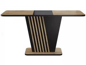 Signal Rozkládací jídelní stůl Nevio 125/170 cm dub artisan/černý