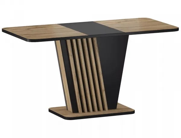Signal Rozkládací jídelní stůl Nevio 125/170 cm dub artisan/černý