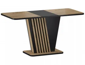 Signal Rozkládací jídelní stůl Nevio 125/170 cm dub artisan/černý