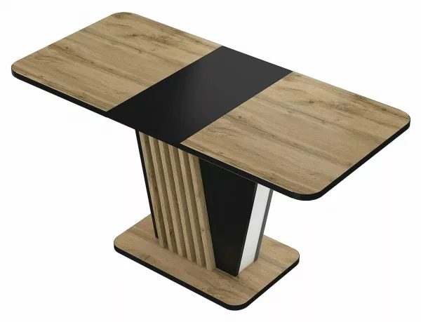 Signal Rozkládací jídelní stůl Nevio 125/170 cm dub artisan/černý