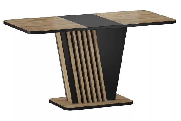 Signal Rozkládací jídelní stůl Nevio 125/170 cm dub artisan/černý