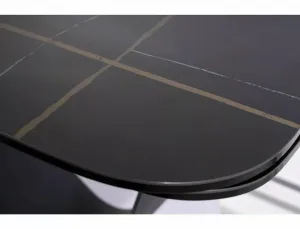 Signal Rozkládací jídelní stůl Infinity 160/240 cm černý mat