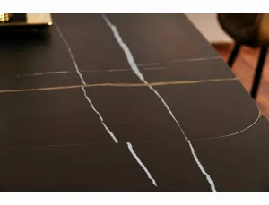 Signal Rozkládací jídelní stůl Infinity 160/240 cm černý mat