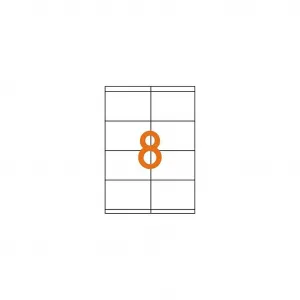 Etikety laser 105x72mm Agipa A4 100 hárkov AG119066