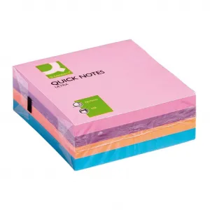 Bloček kocka Q-CONNECT 76x76mm 320l pastelová
