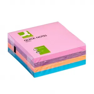 Bloček kocka Q-CONNECT 76x76mm 320l pastelová