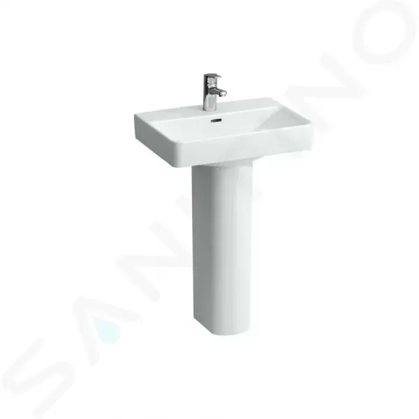 Laufen Pro S - Umývadlo Compact, 550 mm x 380 mm, 1 otvor na batériu, biela H8189580001041