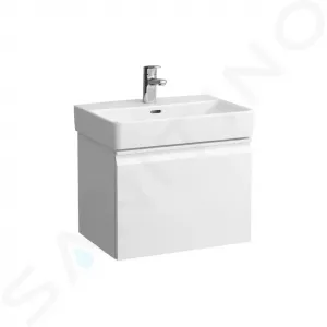 Laufen Pro S - Umývadlo Compact, 550 mm x 380 mm, 1 otvor na batériu, biela H8189580001041