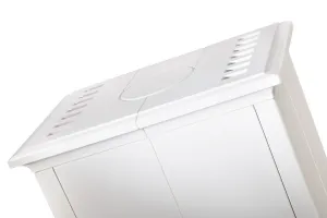 Romotop Gremio 5 - akumulačné krbové kachle - Keramika Romotop Silver (54505) GRE 5