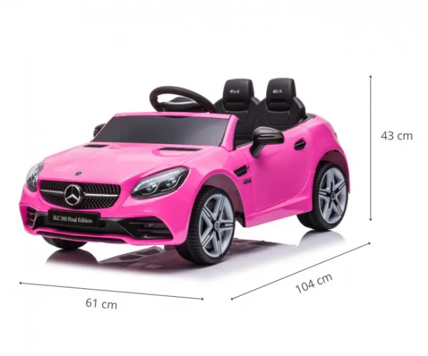 Elektrické autíčko Mercedes-Benz SLC ružové