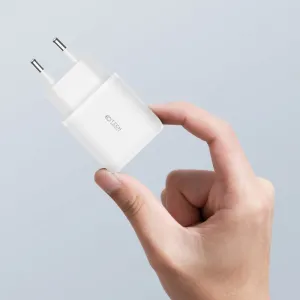 Tech-Protect C20W sieťová nabíjačka USB / USB-C 20W QC PD + kábel USB-C, biela