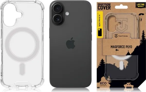 Tactical MagForce Plyo Kryt pro Apple iPhone 16 Transparent