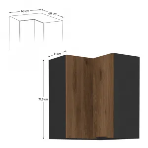 Horná rohová skrinka MENZO 60X60 GN-72 2F (90) Tempo Kondela