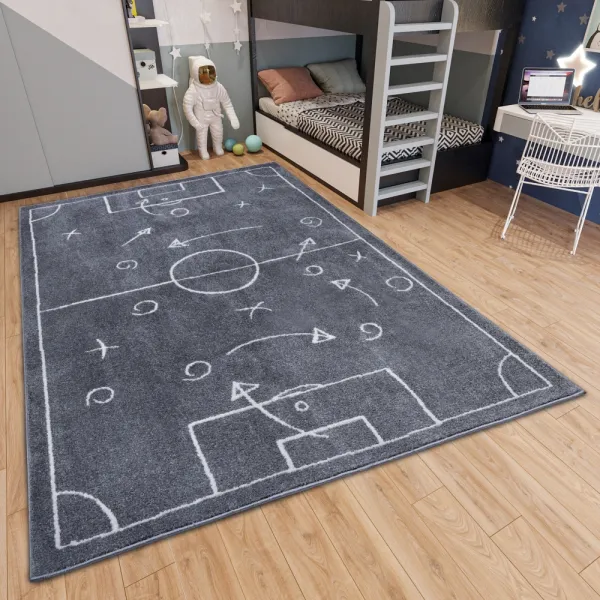 Hanse Home Collection koberce Detský koberček Adventures 105949 Darkgrey - 120x170 cm